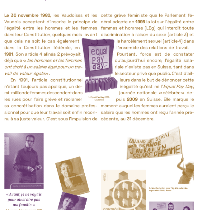 BEFH: Exposition «Le droit de vote des Vaudoises»